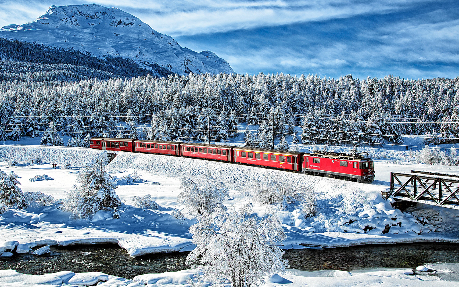 ST. MORITZ - UDHËTIM PANORAMIK ME TRENIN E KUQ 